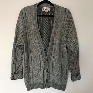 Green Mountain grey knitted sweater
